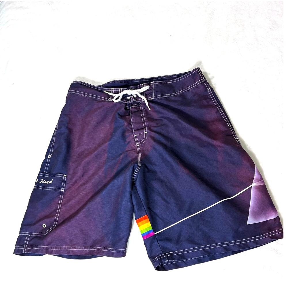 Pink Floyd Dark Side of the Moon Board Shorts Size 34